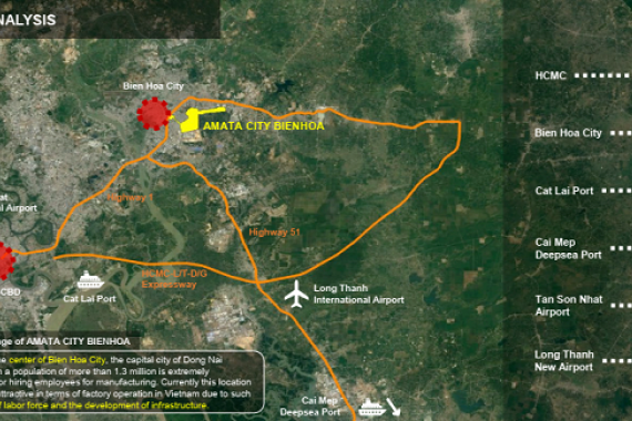 Amata Bien Hoa Industrial park, Long Binh Industrial park, KCN Long Binh, KCN Amata Biên Hòa,